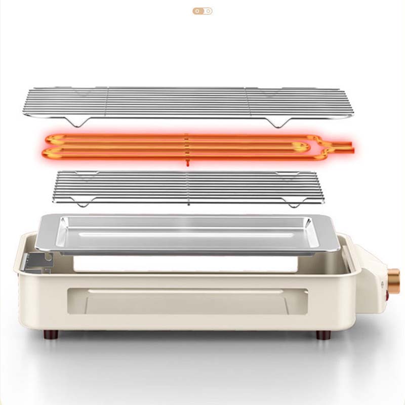 Indoor Smokeless Grill with Non-Stick Removable Plate