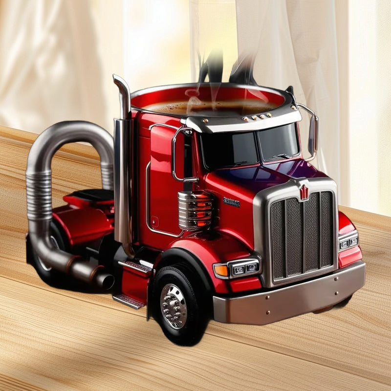 Semi-truck kaffemugg