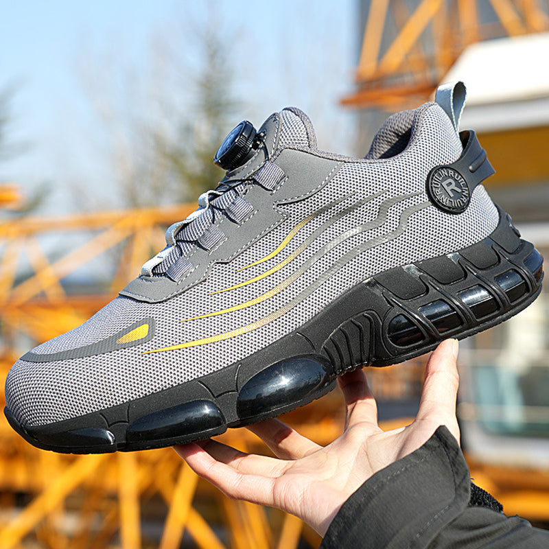 Men's Steel Toe Safety Shoes With Swivel Button