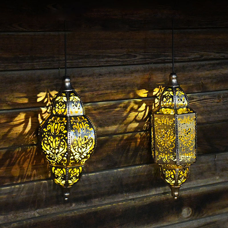 Solar Vintage Garden Decor Waterproof LED Lamp with Unique Design