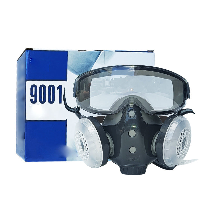 Full-face dust and eye protection mask