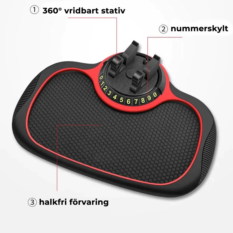 Multifunktionsbil Antisladdmatta Biltelefonhållare