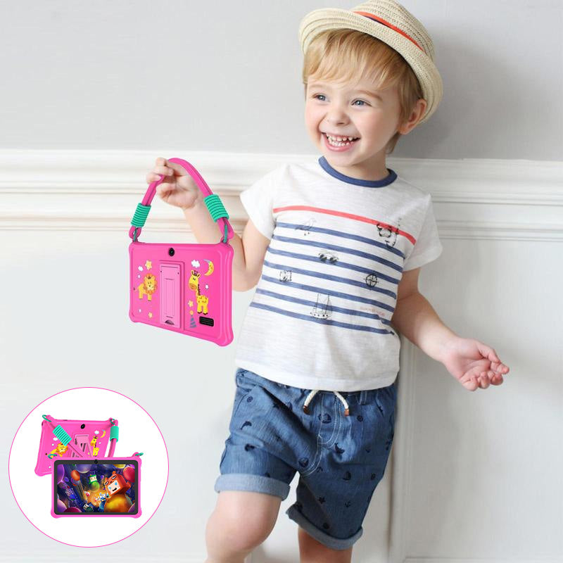 7-inch kids tablet with protective silicone case