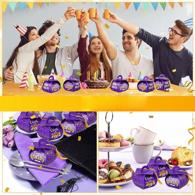 🎁✨50 × Graduation Cap Gift Boxs(🍬No Candies)