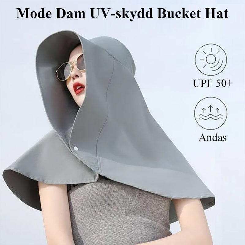 Mode dam UV-skydd bucket hatt
