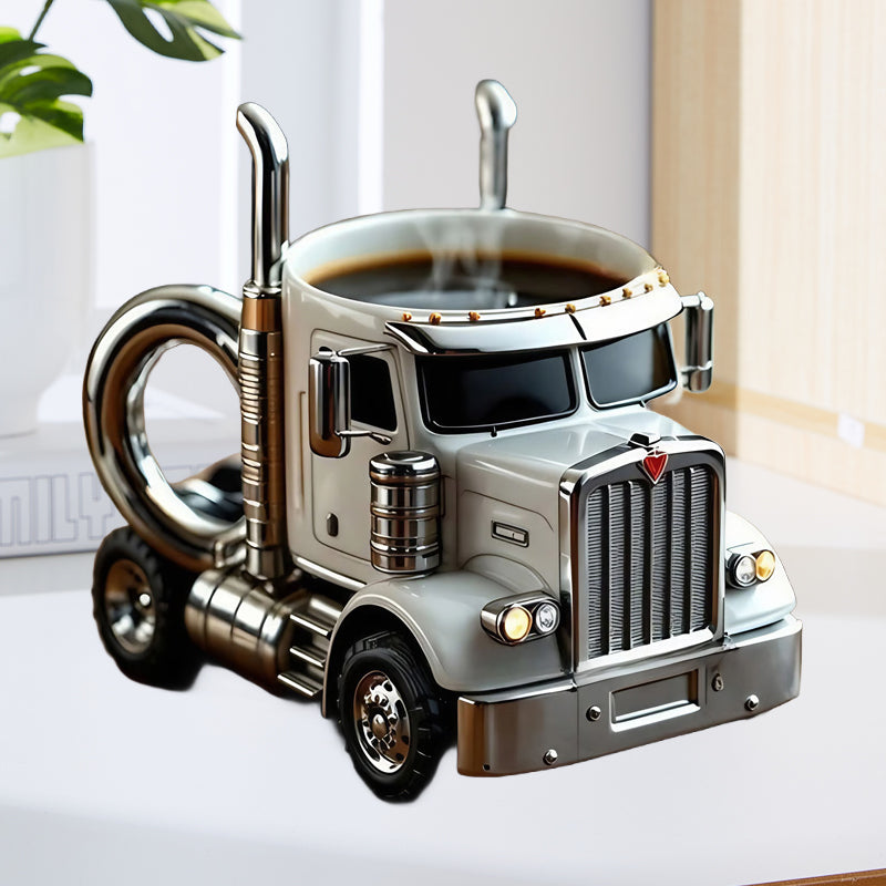 Semi-truck kaffemugg
