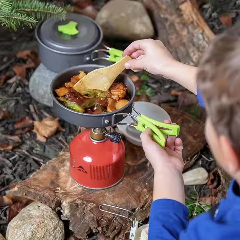 Portable Camping Cookware Mess Kit