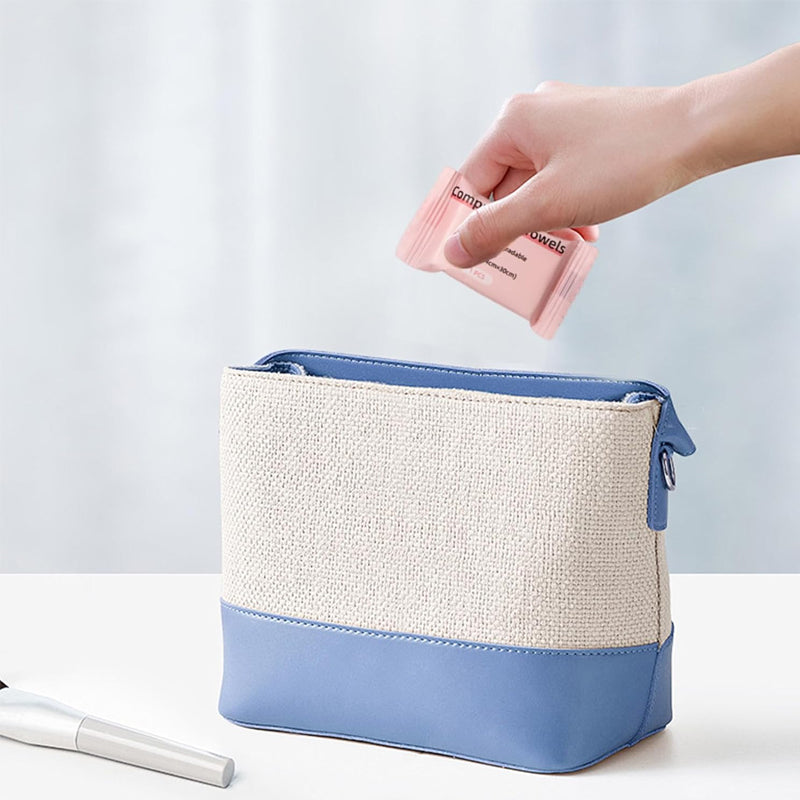Compressed Travel Towels – Individually Wrapped Disposable Face Towels