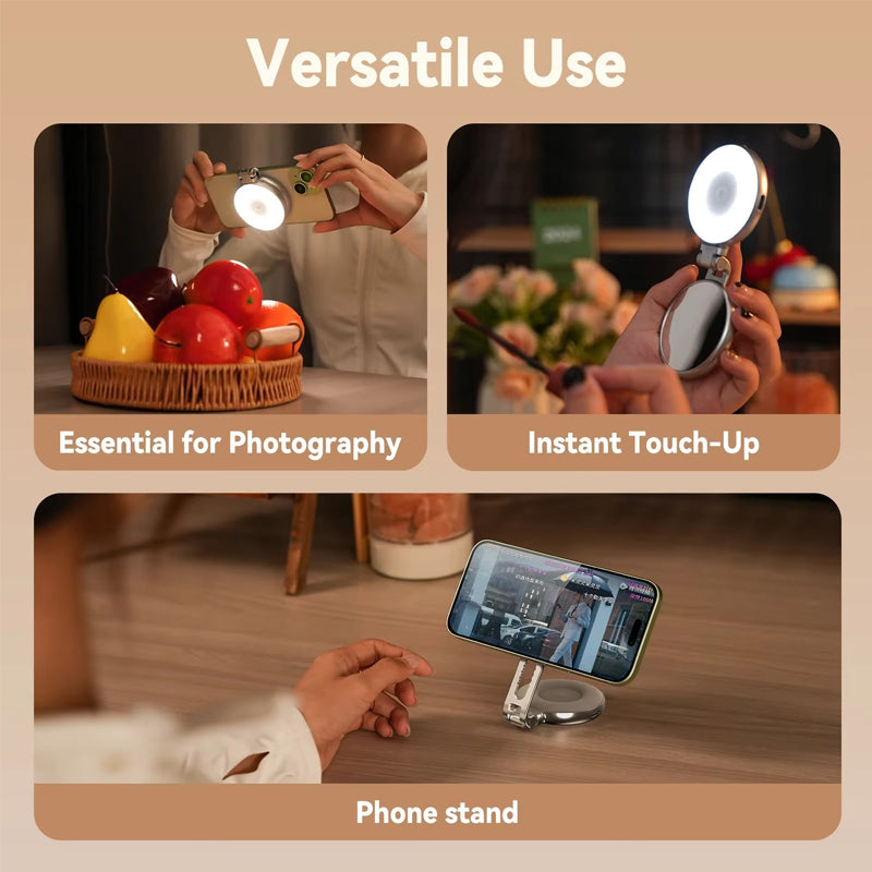Magnetic 3-in-1 Selfie & Beauty Light