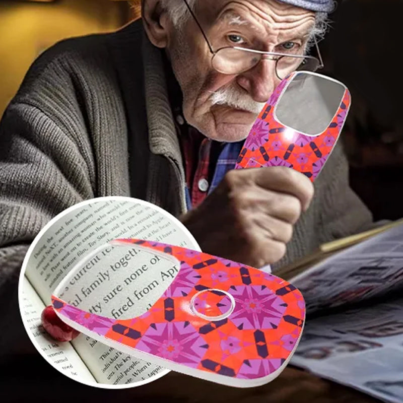 5X HD förstoringsglas med LED-ljus