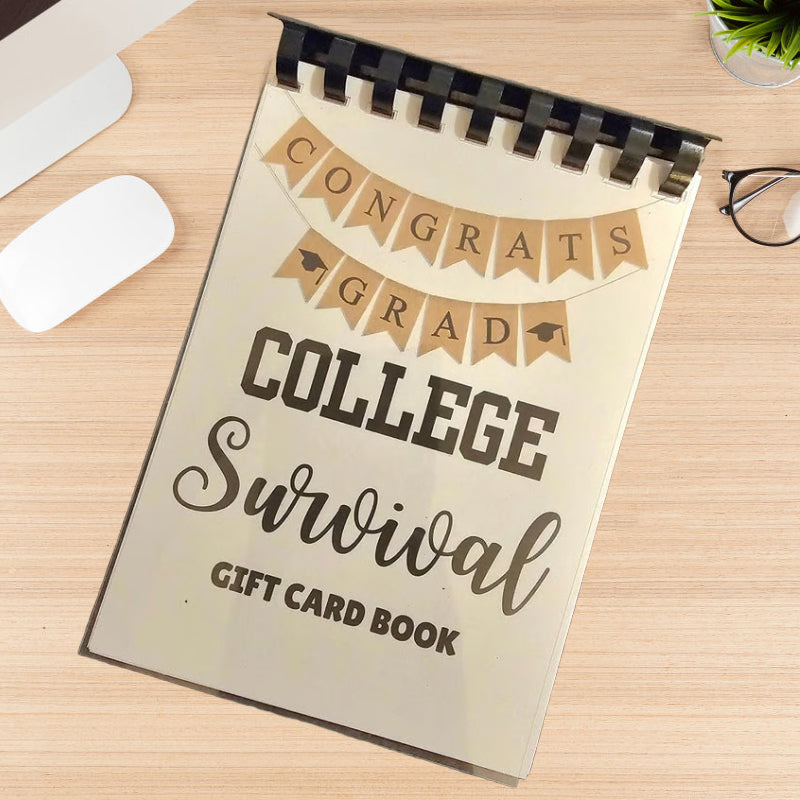 👩🎓🎁College Survival Gift Card Book
