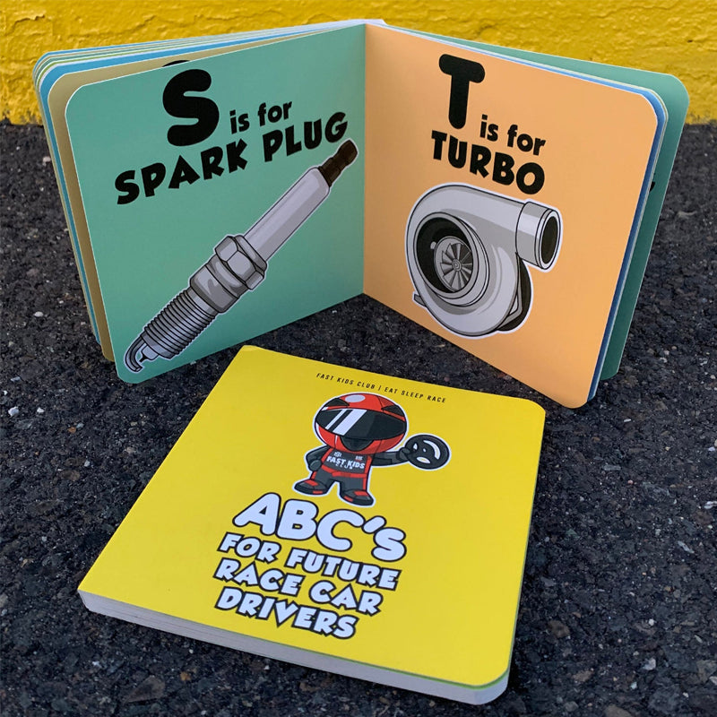 ABC's For Future Race Car Drivers Alphabet Book