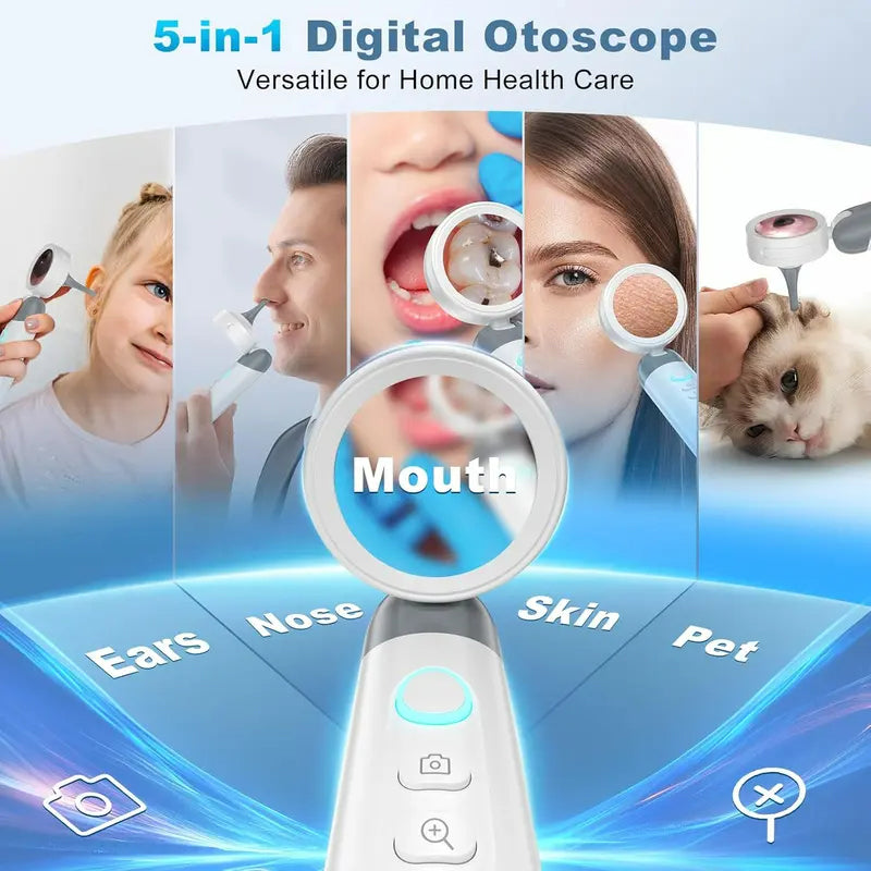 Ear Nose Mouth Scope with 1080P HD Camera