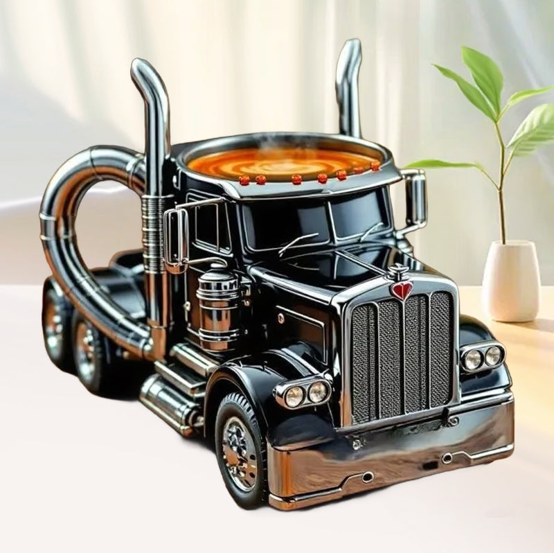 Semi-truck kaffemugg