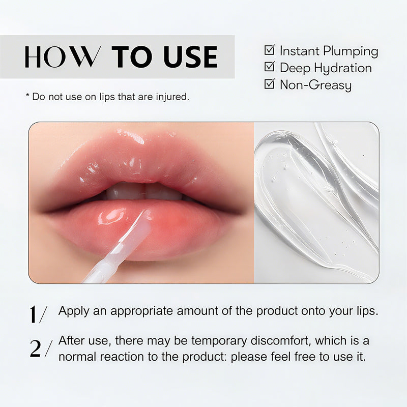 Transparent Hydrating Lip Plumping Lip Gloss