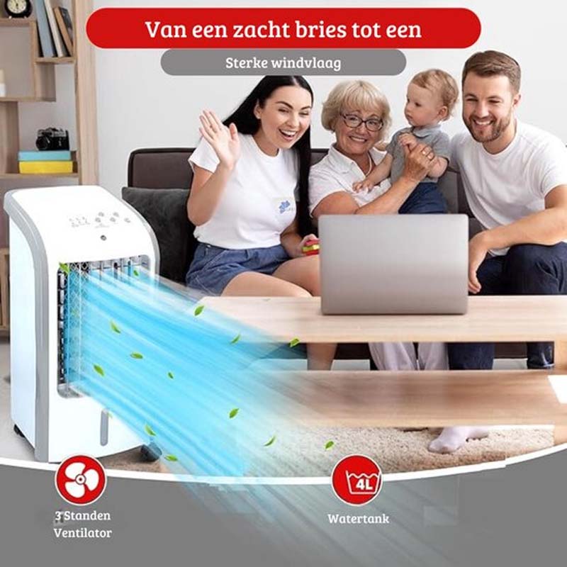 Portable Evaporative Air Cooler with Remote Control