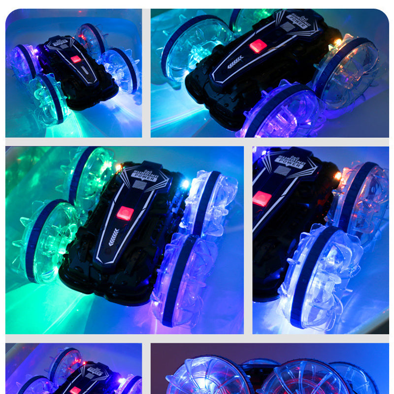 RC Land and Water stunt Car with 2 Remote Controls