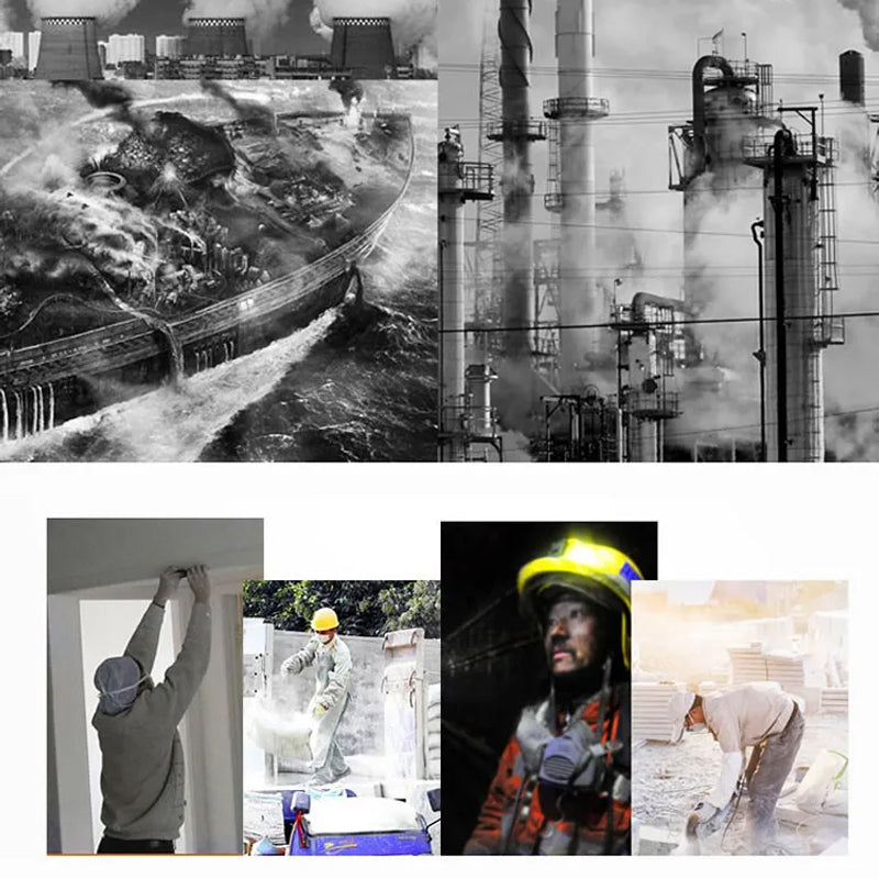 Full-face dust and eye protection mask