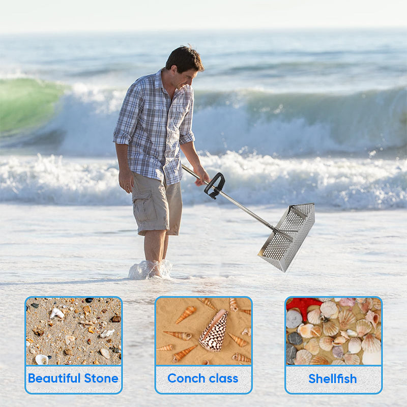 Sand Flea Rake, Long Handle Sand Sifter for The Beach