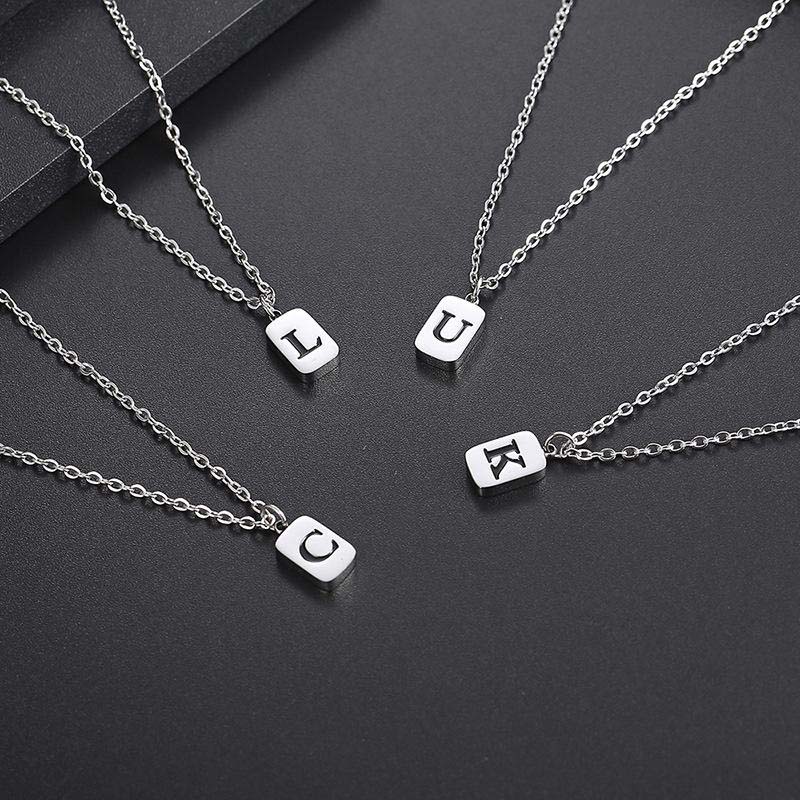 Hollow letter necklace
