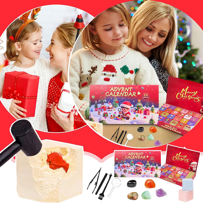 Christmas Advent Crystal Blind Box (24 Grids)