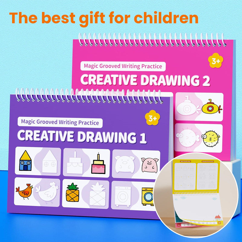 Reusable Grooved Handwriting Workbook for Kids