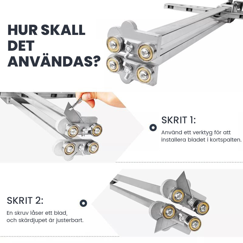 Hopfällbart gipsskärverktyg