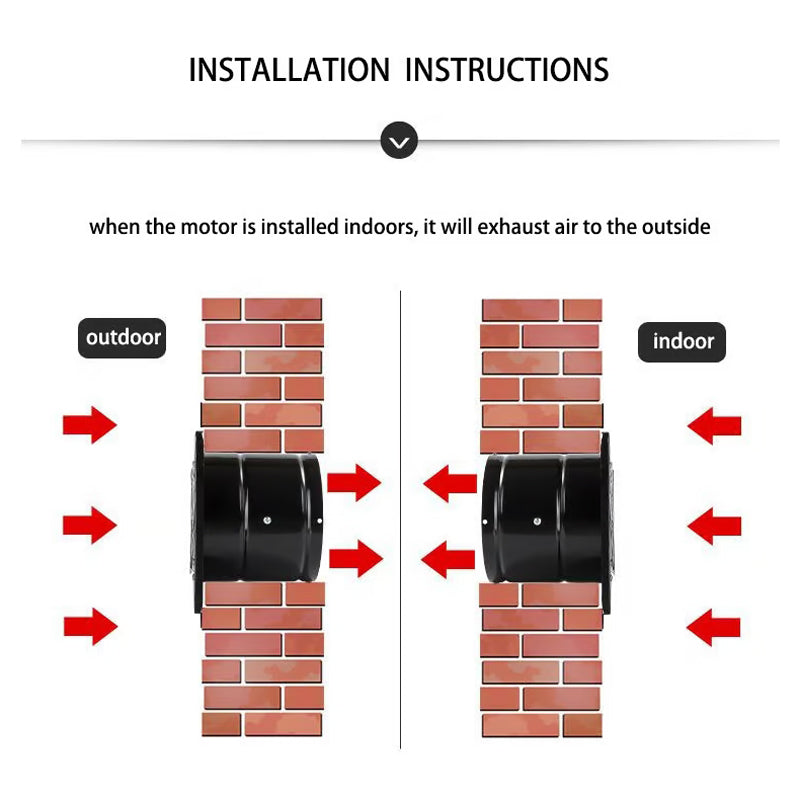 6 inches - Multifunctional Powerful Mute Exhaust Fan