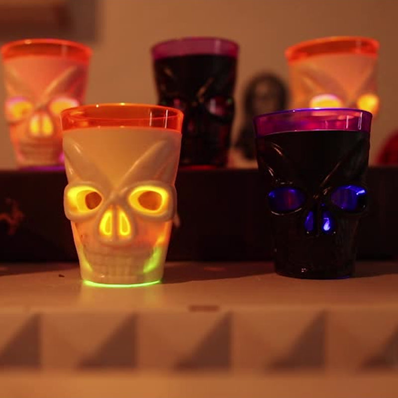 LED Halloween Skull Cups
