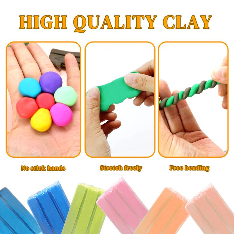 Polymer Clay Modeling Kit with Sculpting Tools & Accessories