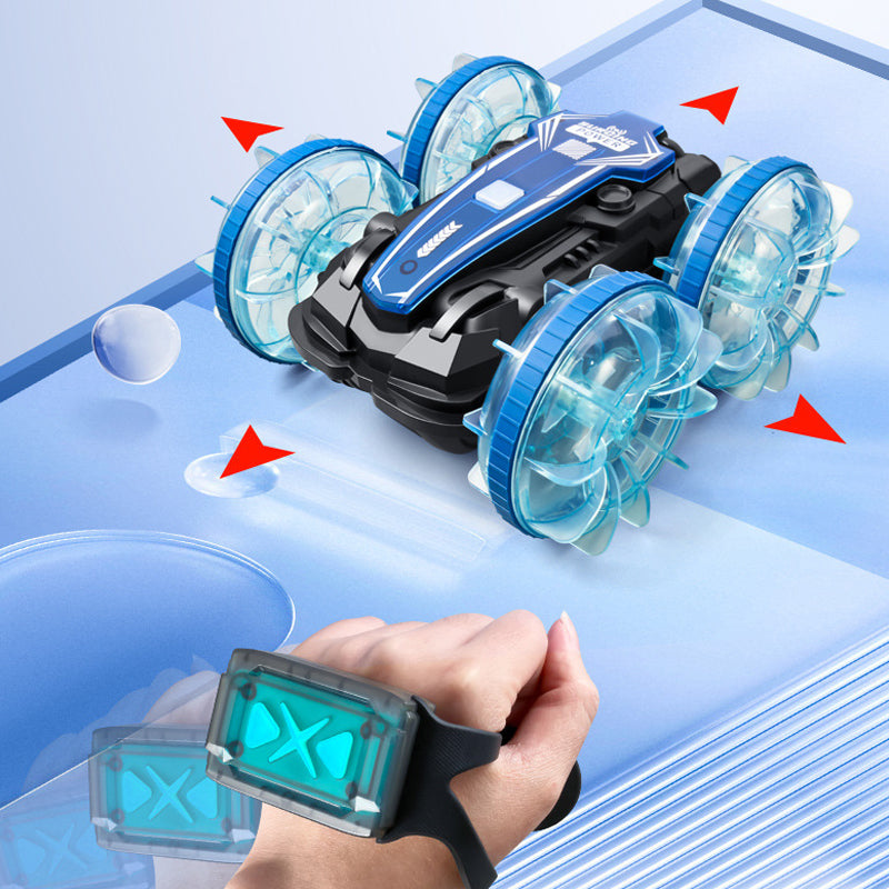 RC Land and Water stunt Car with 2 Remote Controls