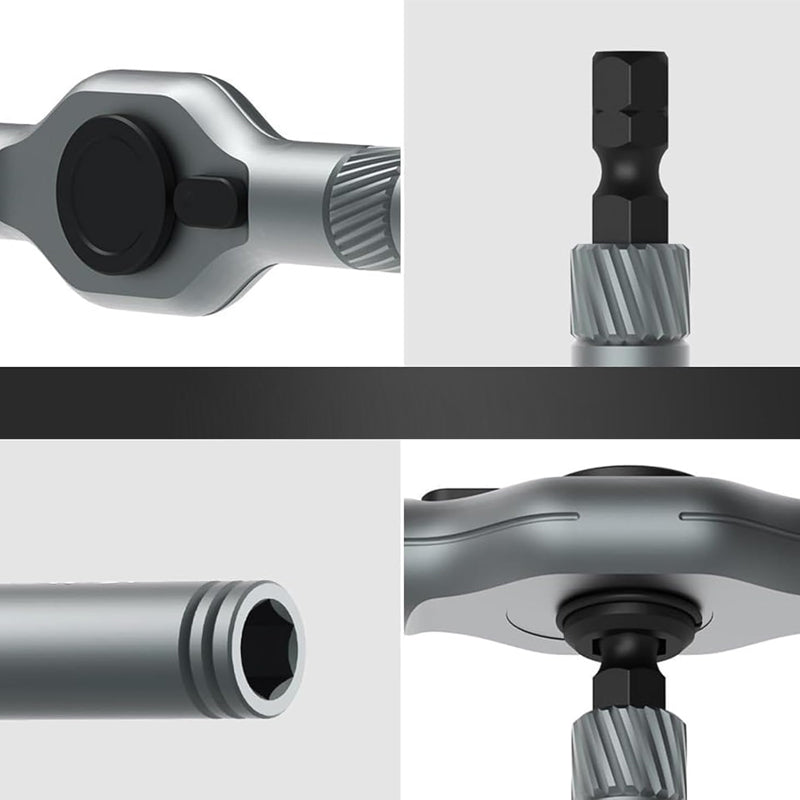 Ratchet Screwdriver Set With 24 bits