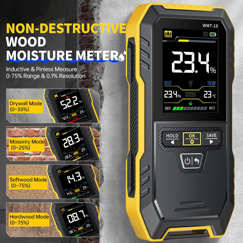 WMT-10 Inductive Wood Moisture Meter Hygrometer