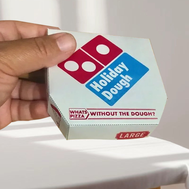 Festlig Mini Pizza Box Förvaringslåda