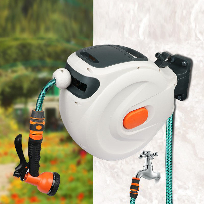 Garden Water Hose Reel with Nozzle