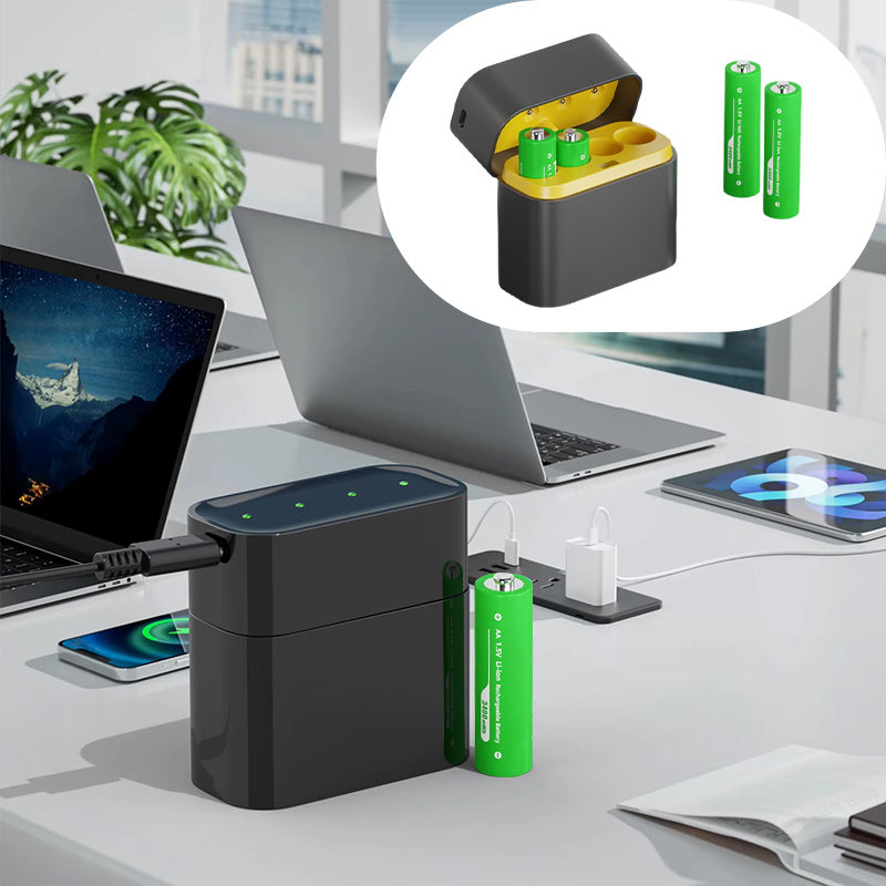 Lithium-ion Battery With Integrated Charging & Storage Box