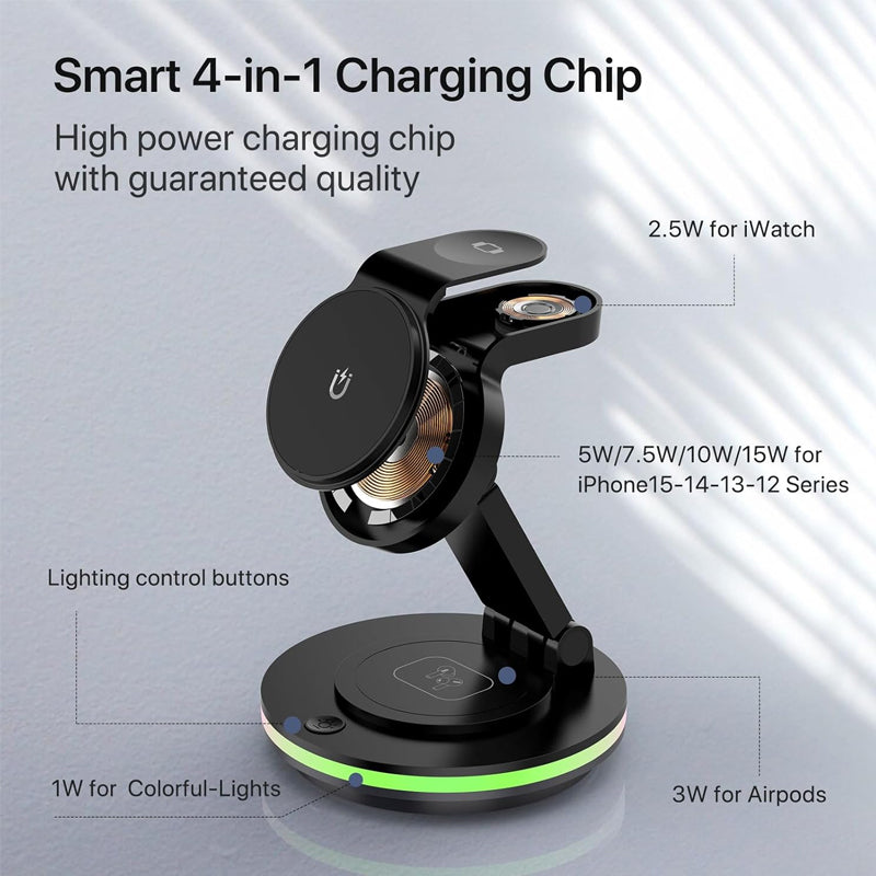 3-in-1 Magnetic Wireless Fast Charger