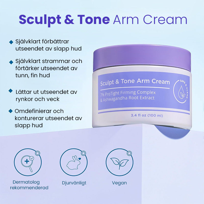 Armkräm för skulpturering och toning