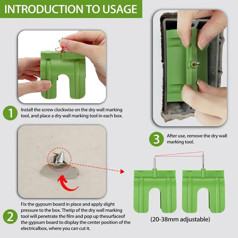 Drywall Outlet Box Marking Locators
