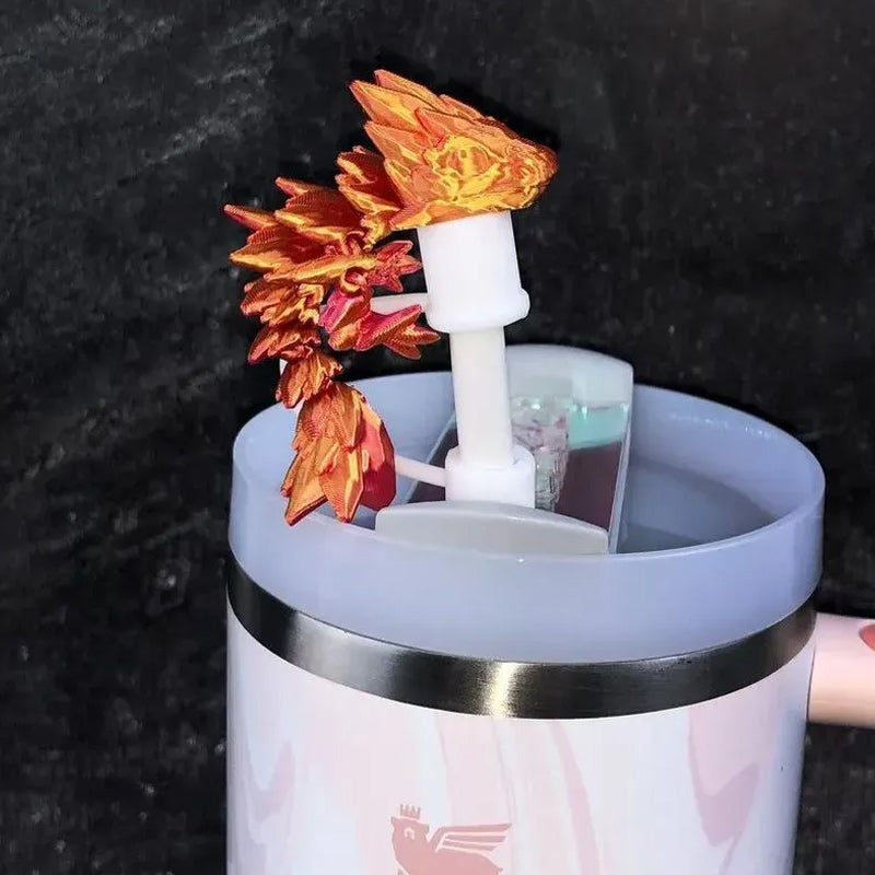 3D Printed Dragon Stanley Straw Topper