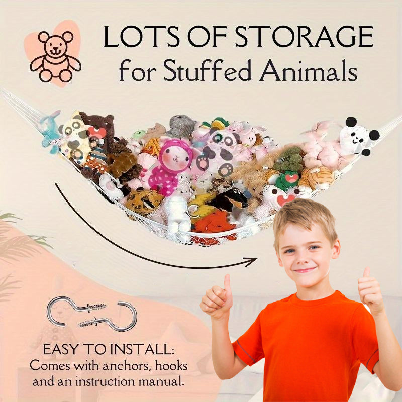 Hollow Out Design Toy Storage Hammock