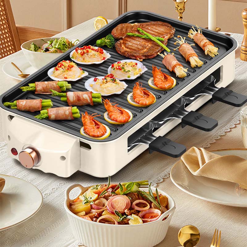 Indoor Smokeless Grill with Non-Stick Removable Plate