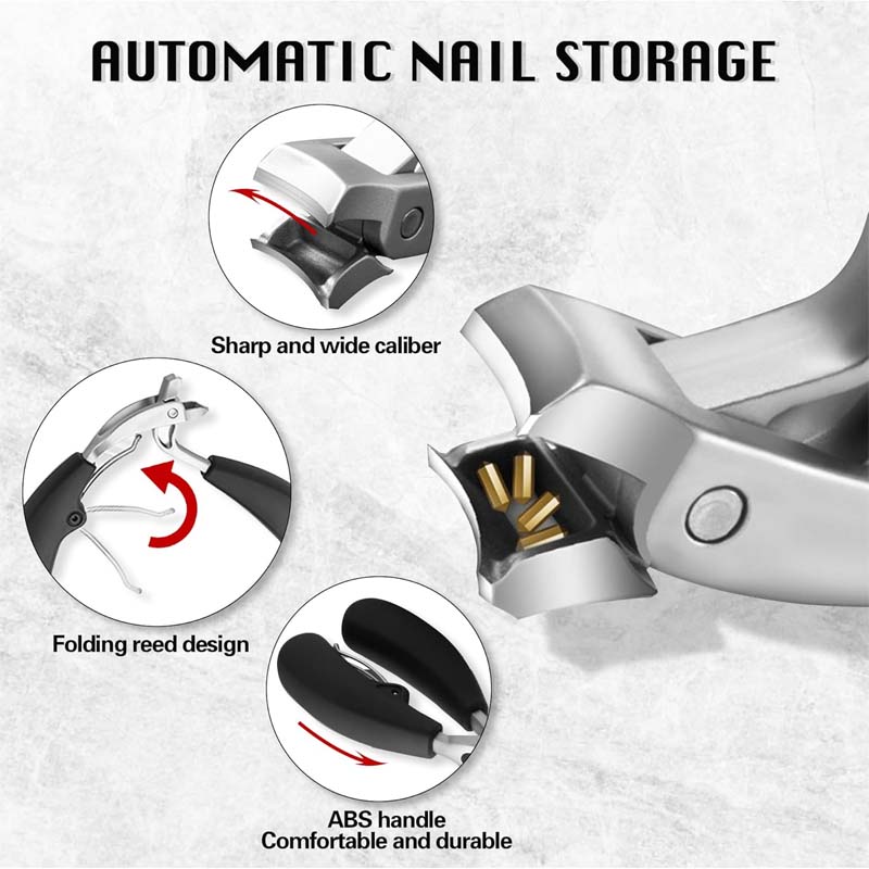 Stainless Steel Nail Clipper for Precision Trimming