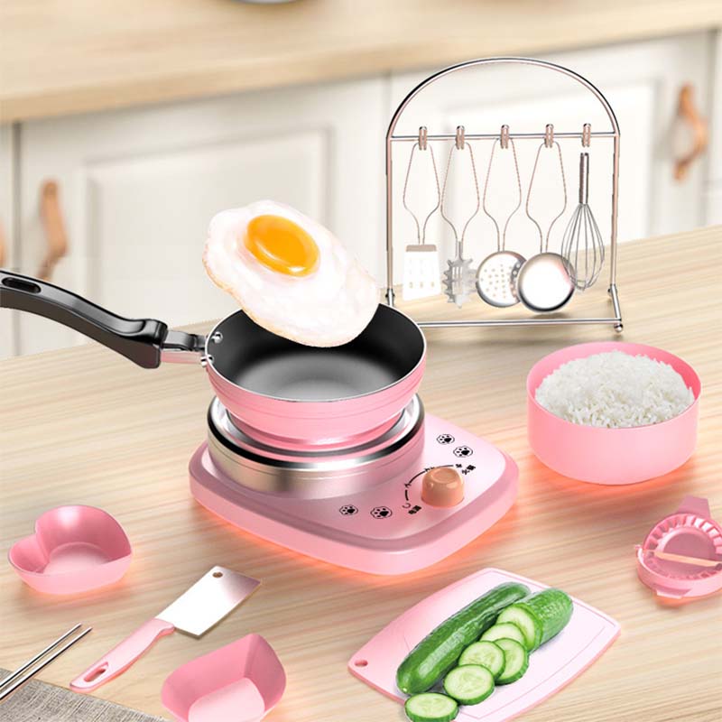Children's Real Cooking Mini Kitchen Toys - 22 PCS Set
