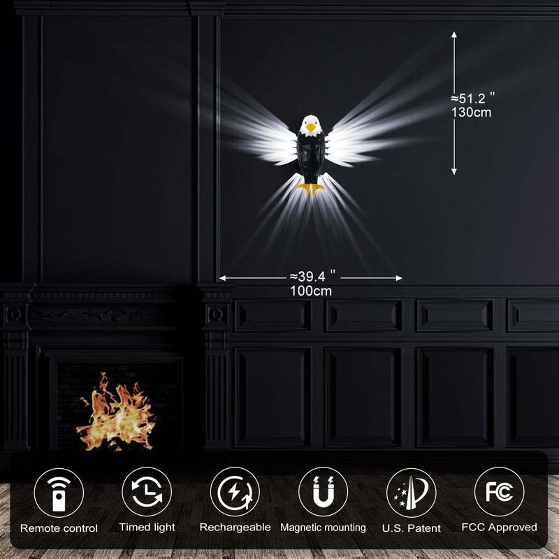 Bald Eagle Decorative Wall Lamp