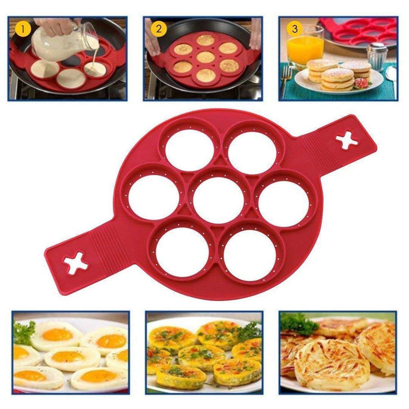 Non-stick silikon pannkaksform Ring
