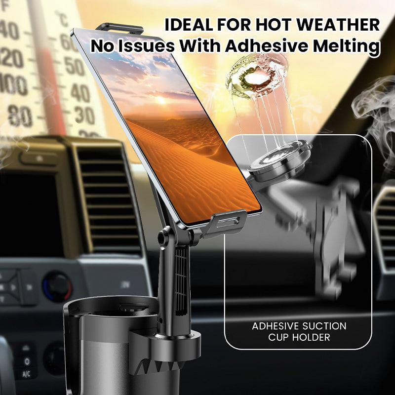 360° Rotating Car Cup Holder Phone Mount