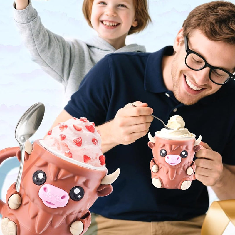 Highland Cow Ice Cream Pint Holder