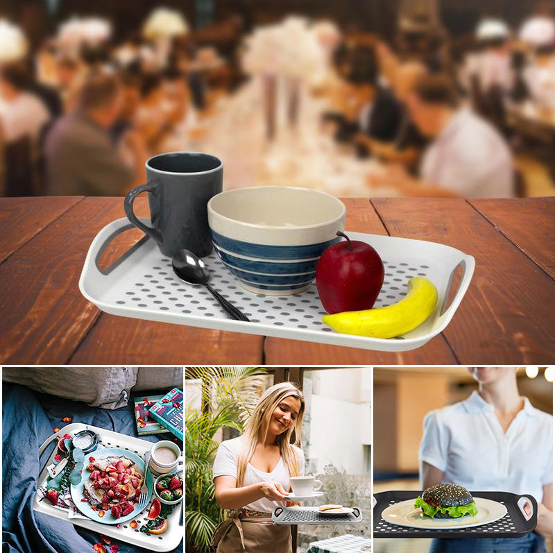 Dual-Handle Non-Slip Serving Tray