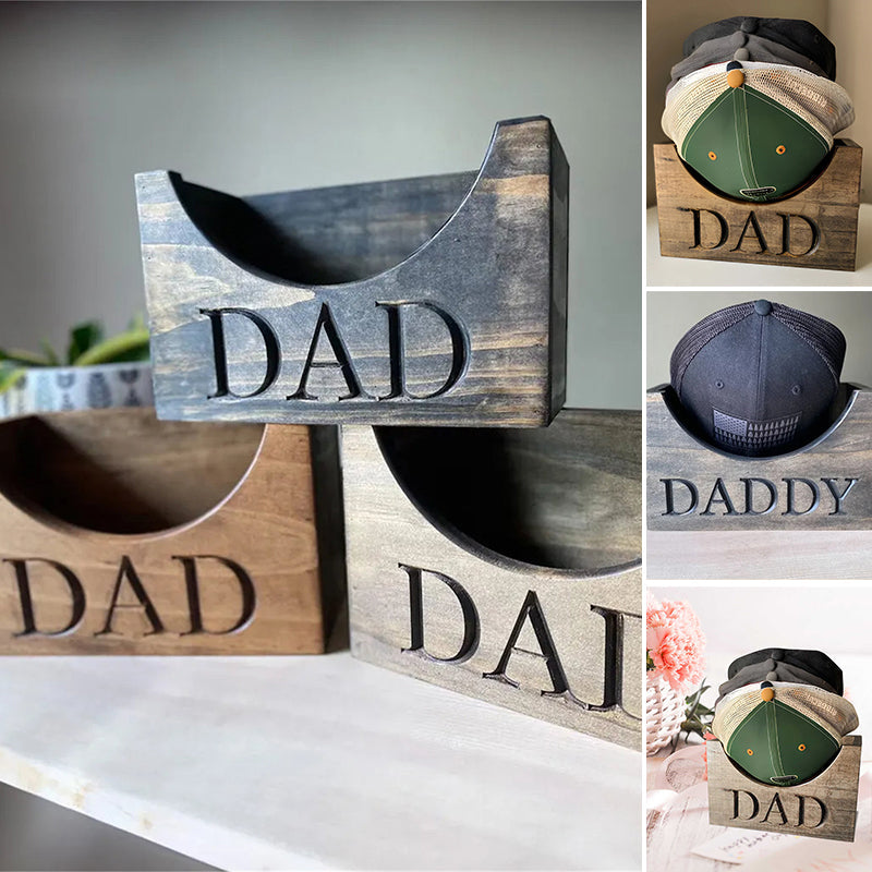 Trä hatthållare display stativ